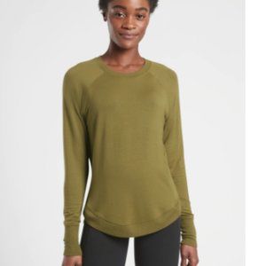 NWT Mindset sweatshirt in arboretum olive, TTS